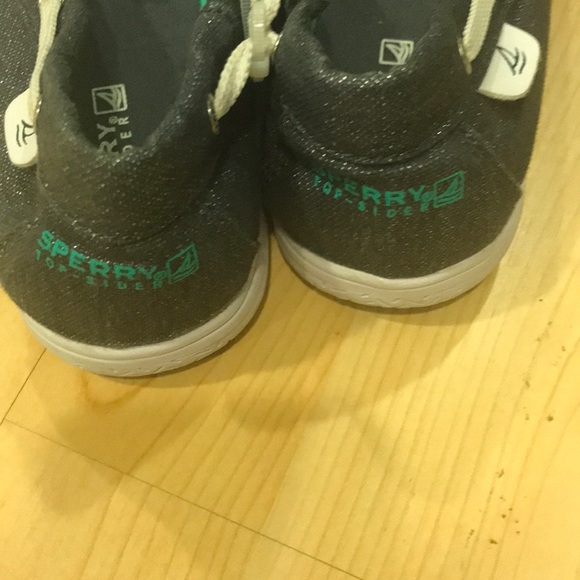 Sperry topsider denim sparkle shoes - Picture 2 of 6